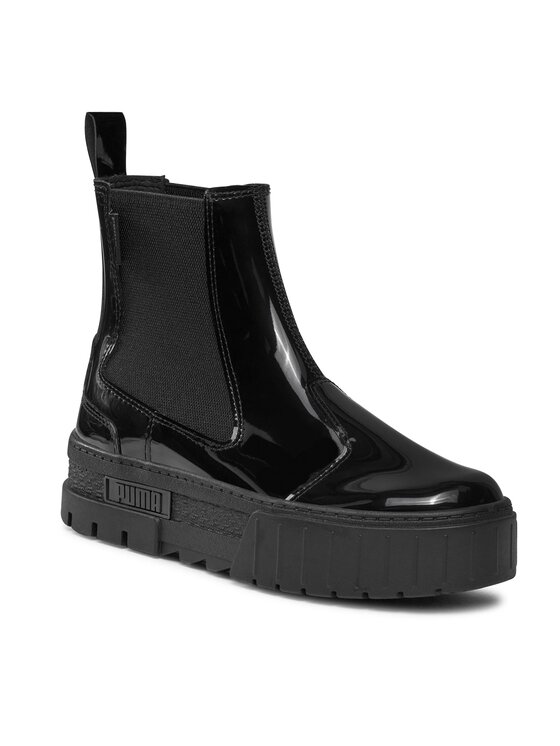 Puma Kotníková obuv s elastickým prvkem Puma Mayze Chelsea Jelly Wns 393626 02 Černá