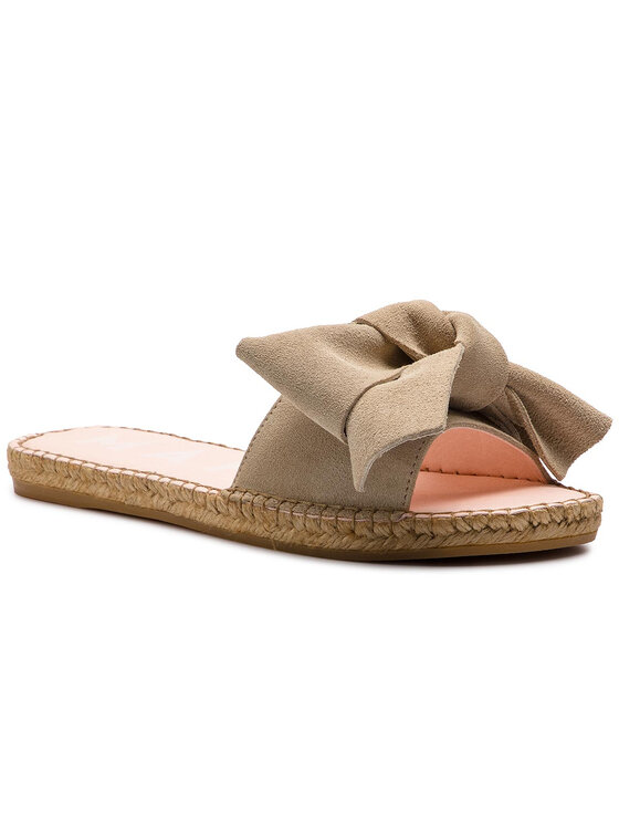 Manebi Espadrile Manebi Sandals With Bow K 1.1 J0 Bež