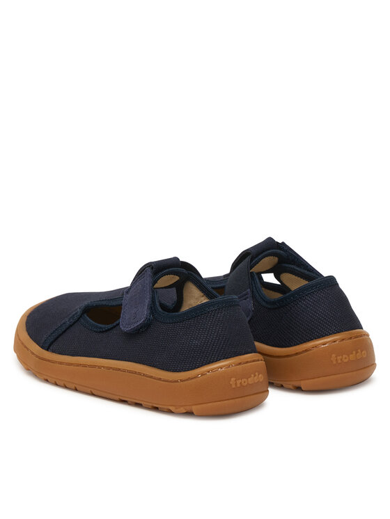 Froddo Тапочки Froddo Barefoot Canvas T-Bar G1700439 S Cиній