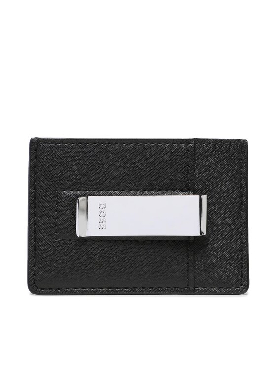 BOSS Puzdro na kreditné karty Boss Zair Money Clip I 50485622 Čierna