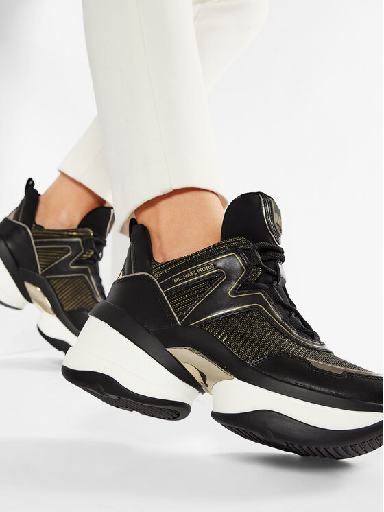 MICHAEL Michael Kors Сникърси MICHAEL Michael Kors Olympia Trainer 43R1OLFS6D Черен