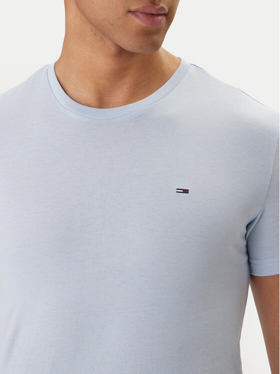 Tommy Jeans Tommy Jeans Camiseta DM0DM20363 Celeste Slim Fit