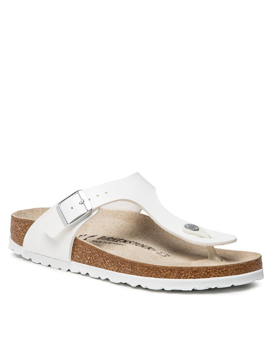 Birkenstock Šlepetės per pirštą Birkenstock Gizeh 0043733 Balta