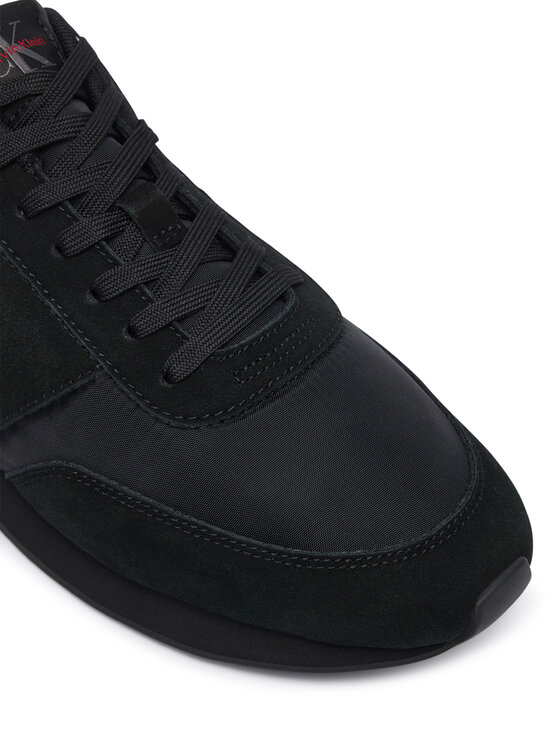 Calvin Klein Snīkeri Calvin Klein Retro Runner Band Lth-Su HM0HM02212 Melns
