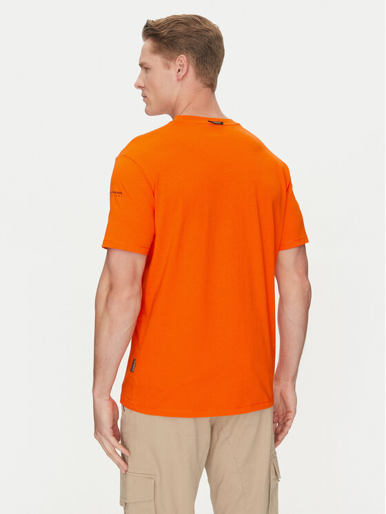 Napapijri Napapijri T-shirt S-Badge NP0A4I3N Arancione Regular Fit