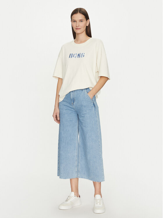 BOSS BOSS Футболка 50532093 Кремовий Relaxed Fit