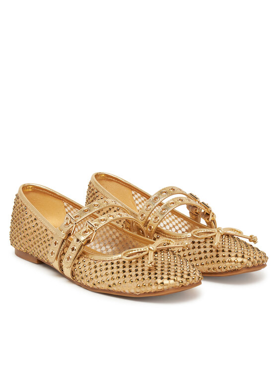 Guess Балетки Guess FLJKNN FAB02 Золотий