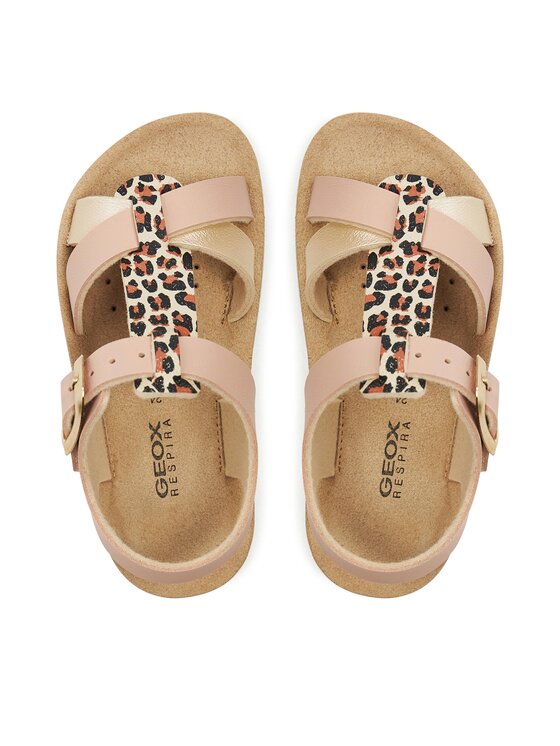 Geox Basutės Geox J Sandal Costarei Gi J45EAG 05404 C8J2U M Rožinė