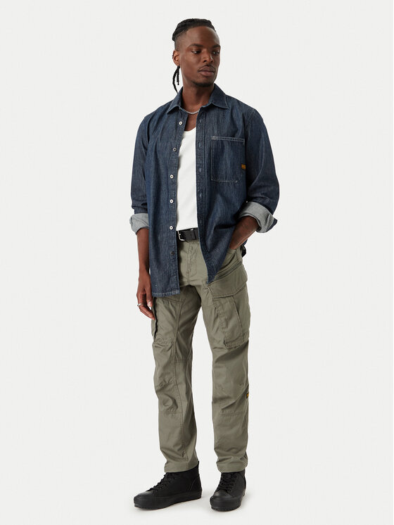 G-STAR G-Star Raw Παντελόνι υφασμάτινο Rovic D02190-D387 Πράσινο Tapered Fit