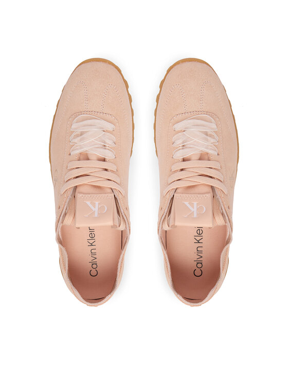 Calvin Klein Zapatillas Calvin Klein Low Profile Run Mg Sue Db Laces HW0HW03150 Rosa claro