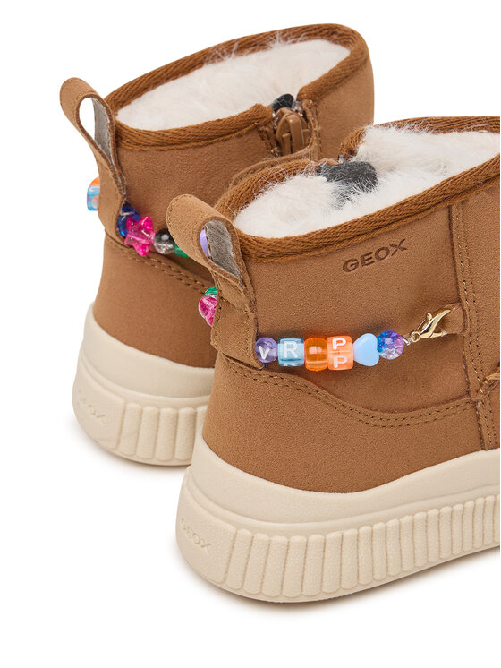 Geox Kozačky Geox J Laquinny Girl J66M3E 000AU C6627 M Hnědá