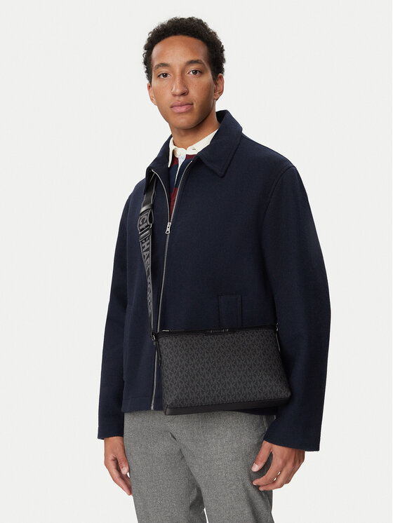 MICHAEL Michael Kors Somiņa MICHAEL Michael Kors Hudson 33F6LHDM1B Melns