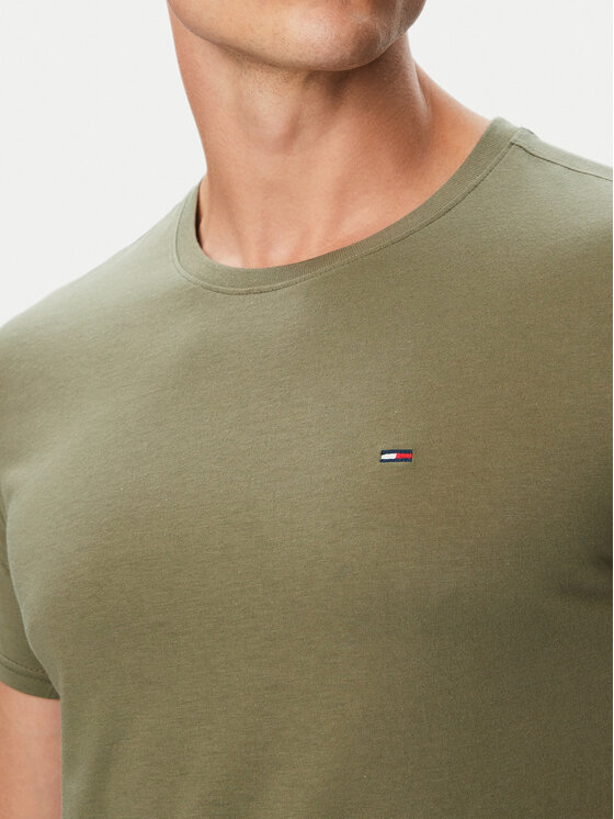Tommy Jeans Tommy Jeans Camiseta DM0DM04411 Verde Slim Fit