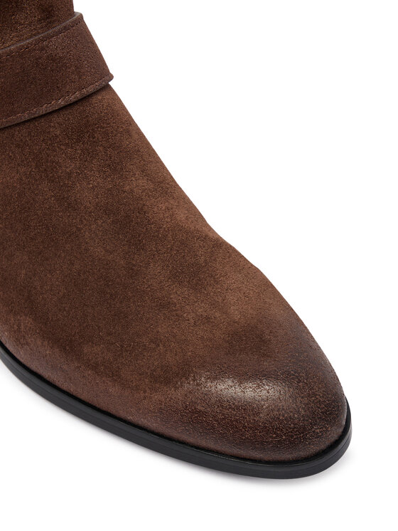 PINKO Kovbojská obuv PINKO Jane 07 SD0557P151 Tmavě hnědá