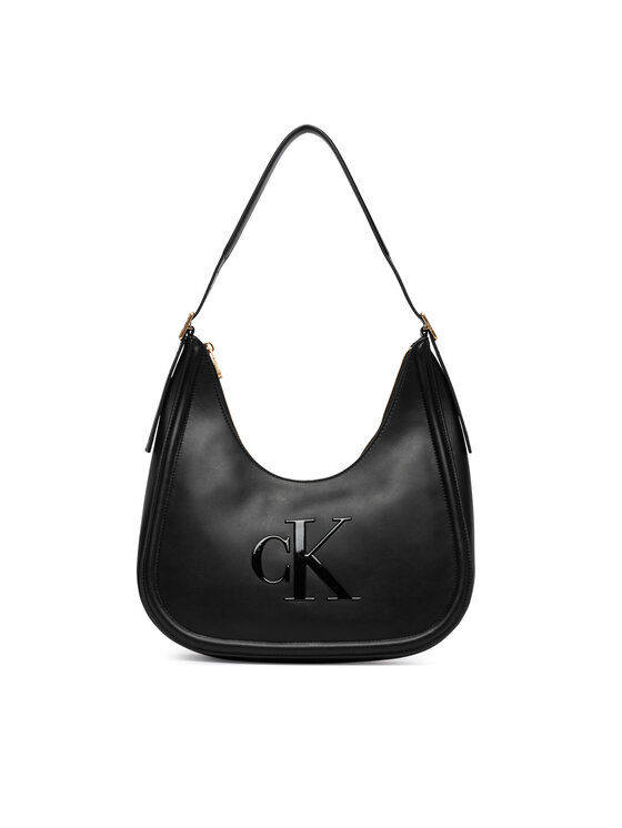 Calvin Klein Torebka Calvin Klein Bold Ck Crescent Bag LV04F3427G Czarny