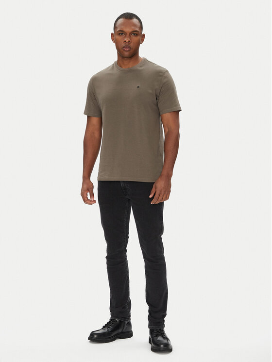 Calvin Klein Jeans Calvin Klein Jeans Marškinėliai LV040HM265 Ruda Regular Fit