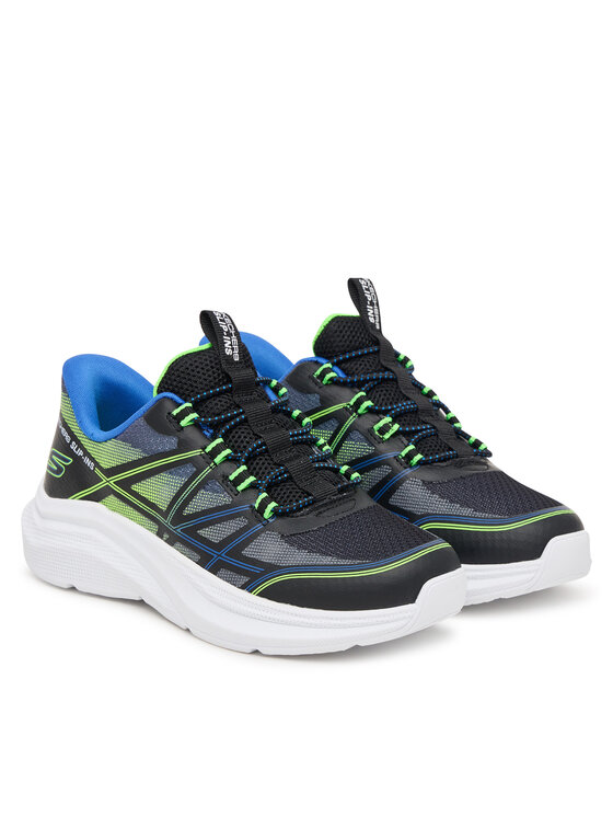 Skechers Сникърси Skechers Microspec Velocity - Grid-Shift 404220L/BBLM Черен
