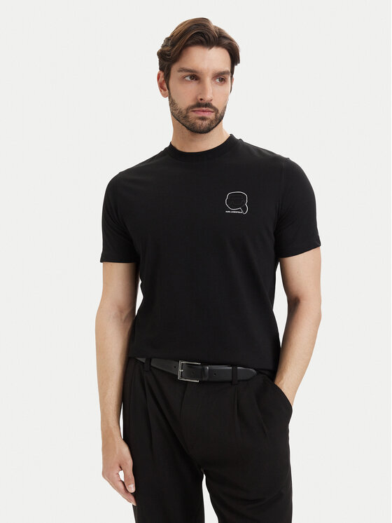 KARL LAGERFELD KARL LAGERFELD Camiseta 755026 563224 Negro Regular Fit