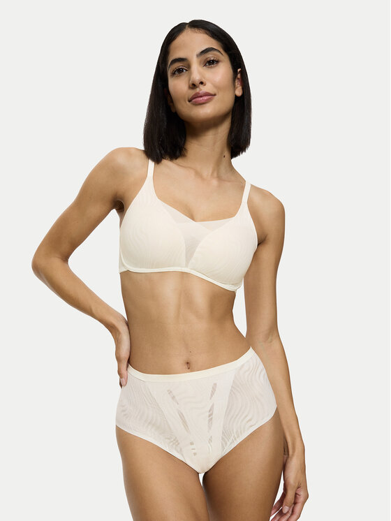 Triumph Triumph Класичні труси з високою талією Shape Smart Ellipse 10222289 Écru