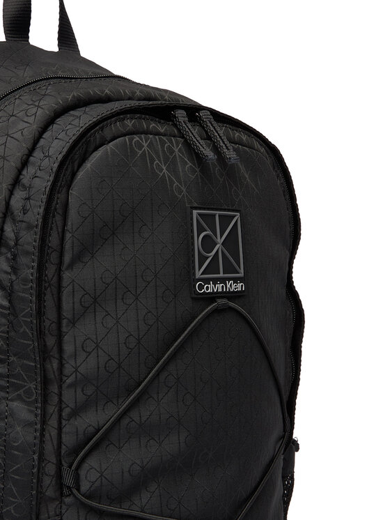 Calvin Klein Раница Calvin Klein Utility Emblem Bungee Backpack LV04D3301G Черен