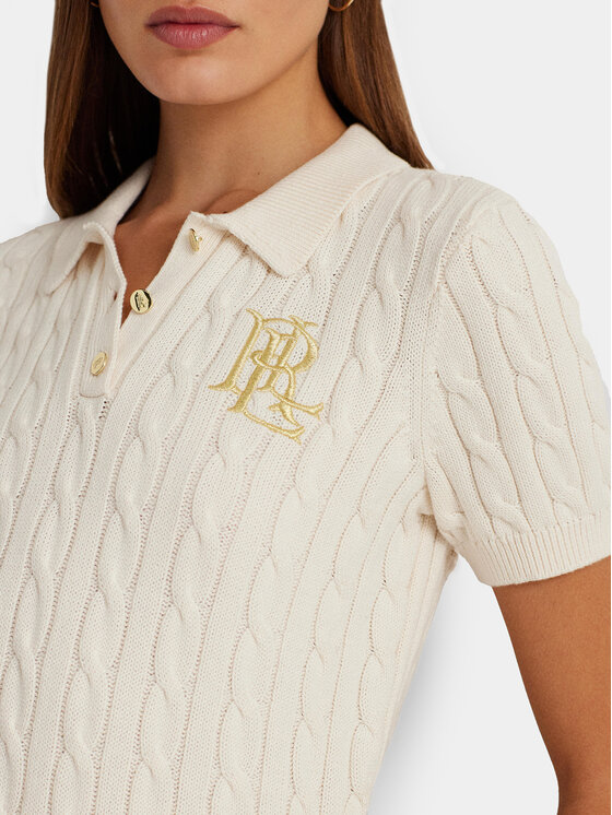 LAUREN RALPH LAUREN LAUREN RALPH LAUREN Polo 200932224001 Écru Slim Fit