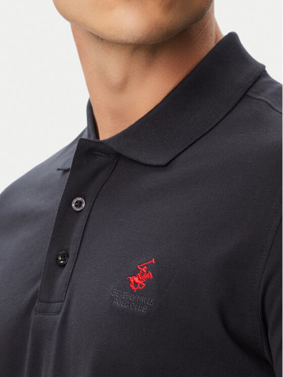Beverly Hills Polo Club Beverly Hills Polo Club Polo P-SS26M-P42560_Red LogoNVY Azul marino Regular Fit