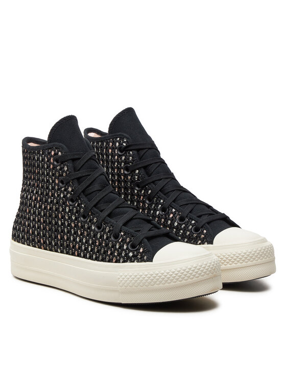 Converse Кеди Converse Chuck Taylor All Star Lift Platform Crochet A09829C Чорний
