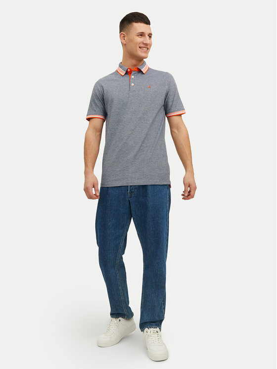 Jack & Jones Jack & Jones Поло Paulos 12136668 Сірий Slim Fit