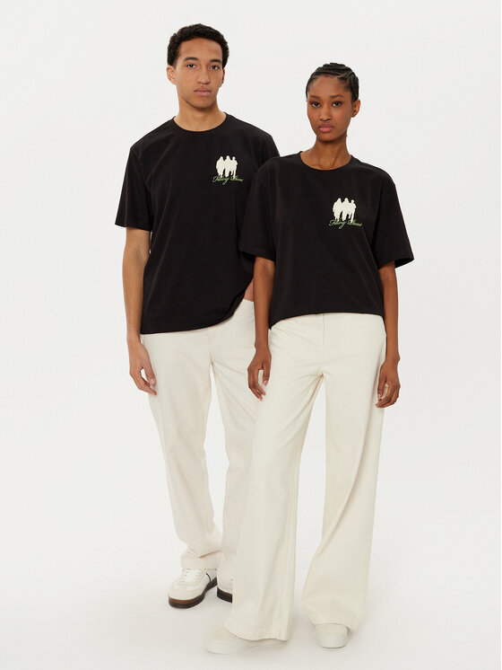 Filling Pieces Filling Pieces Majica Unisex United By Generations 7449987 Črna Regular Fit