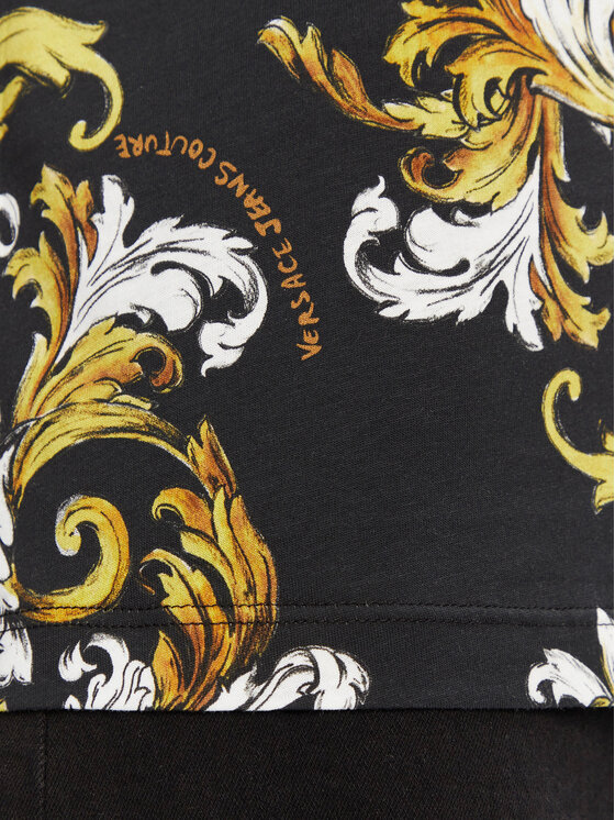 Versace Jeans Couture Versace Jeans Couture Majica 78HAH613 Črna Regular Fit