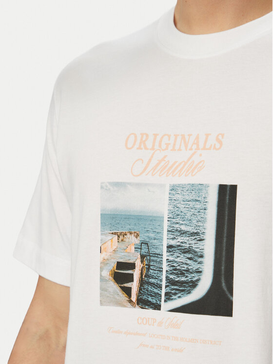 Jack & Jones Jack & Jones T-shirt Norrebro Photo 12291022 Bijela Regular Fit