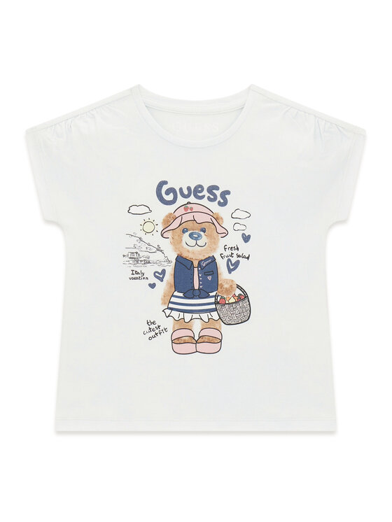 Guess Guess T-Shirt K6GI18 K6YW4 Λευκό Regular Fit