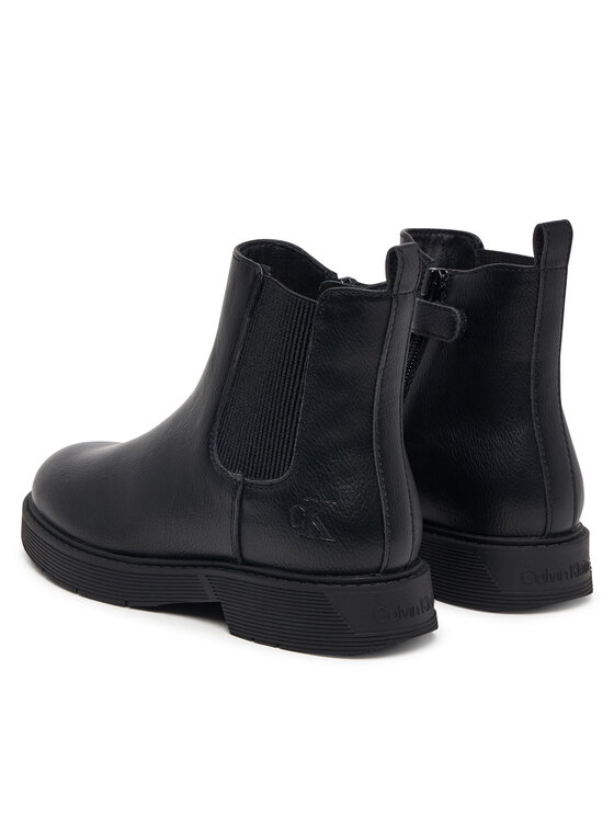 Calvin Klein Боти Calvin Klein Chelsea Boot V3X5-83498-1355 S Черен