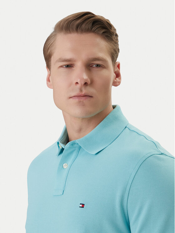 Tommy Hilfiger Tommy Hilfiger Polo 1985 MW0MW17770 Turquesa Regular Fit