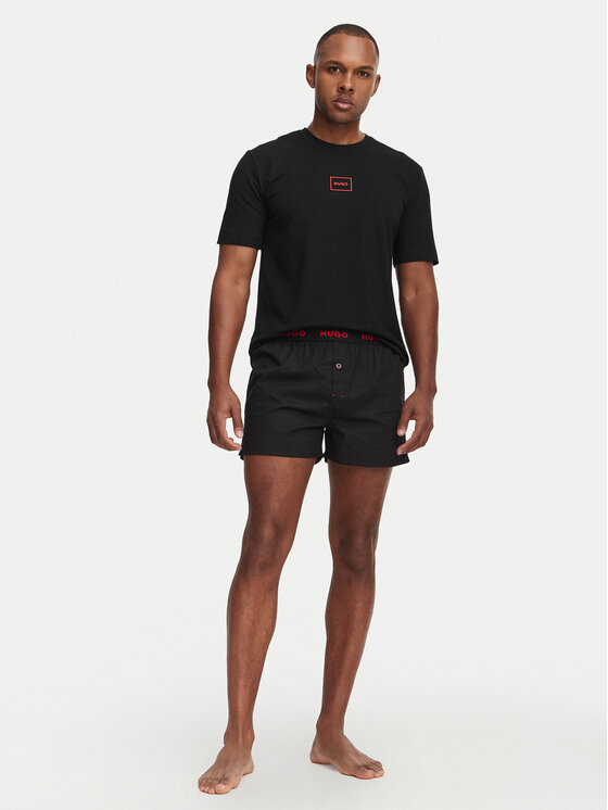 HUGO HUGO Pijama Soren Short Set 50575408 Negro Regular Fit
