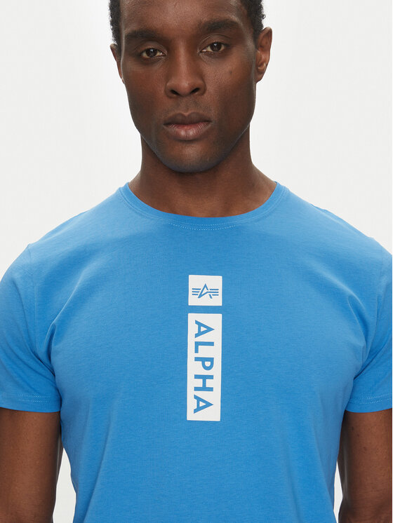 Alpha Industries Alpha Industries Футболка Puff Print 146509 Голубий Regular Fit
