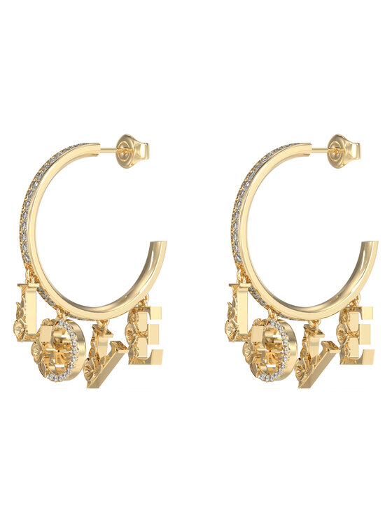 Guess Naušnice Guess JUBE05 034JW Zlatna