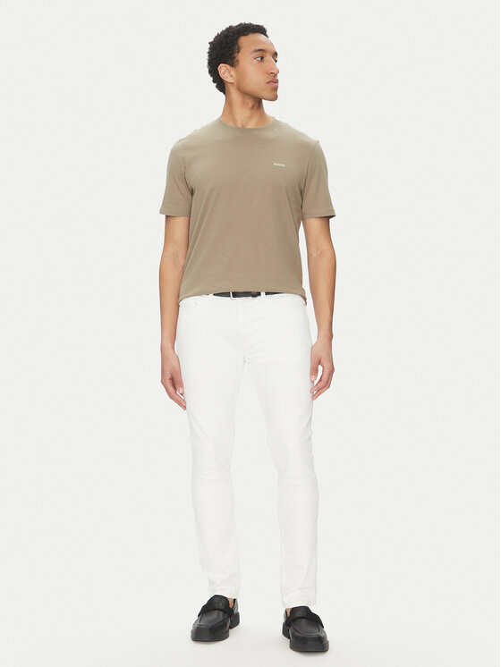 HUGO HUGO Футболка Dero222 50466158 Бежевий Regular Fit