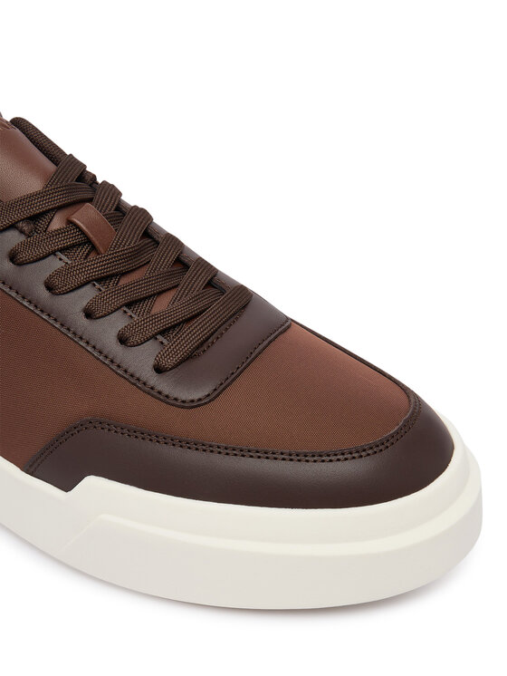 Calvin Klein Tenisice Calvin Klein Chunky Cups Laceup Ox Mix Mat HM0HM02326 Smeđa
