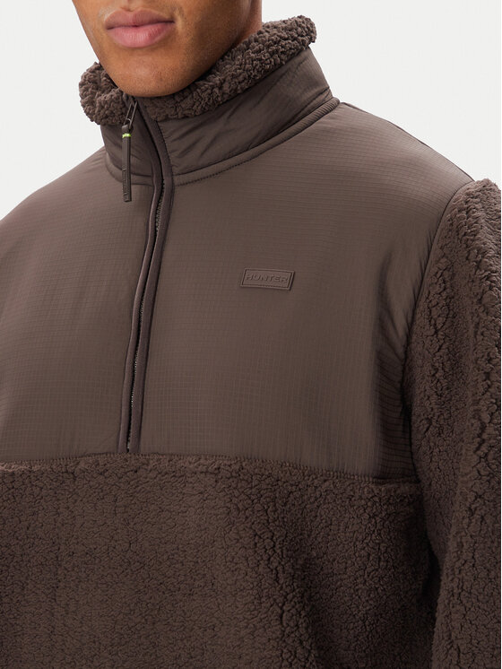 Hunter Hunter Flis Borg HARM0013262 Tamno smeđa Regular Fit