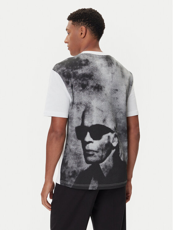 Karl Lagerfeld Jeans Karl Lagerfeld Jeans Camiseta A4M17030 Blanco Relaxed Fit