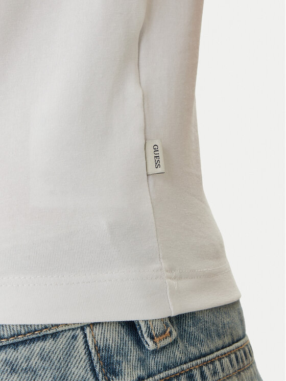Guess Jeans Guess Jeans Футболка W6GI07 J1314 Білий Regular Fit