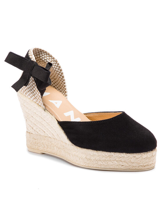 Manebi Еспадрильї Manebi Wedge Valenciana K 1.0 WV Чорний