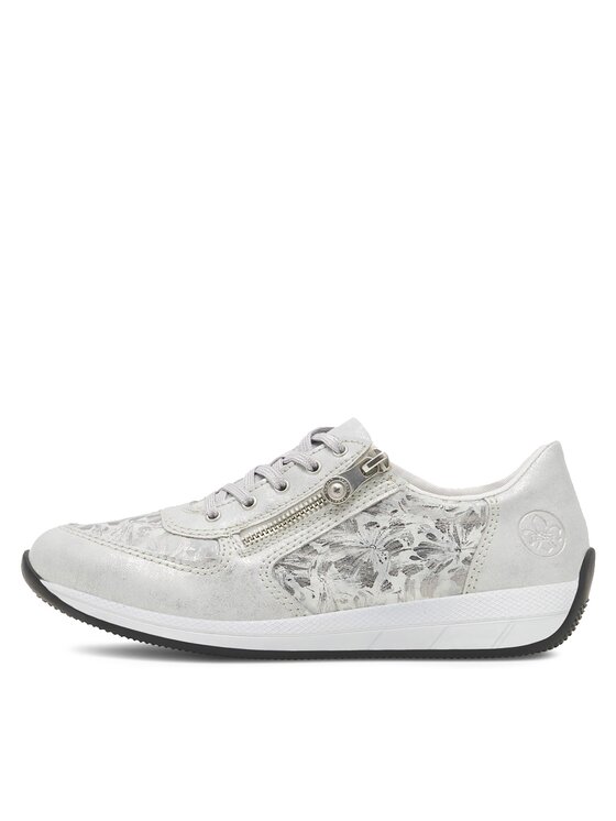 Rieker Sneakersy Rieker N1112-80 Stříbrná