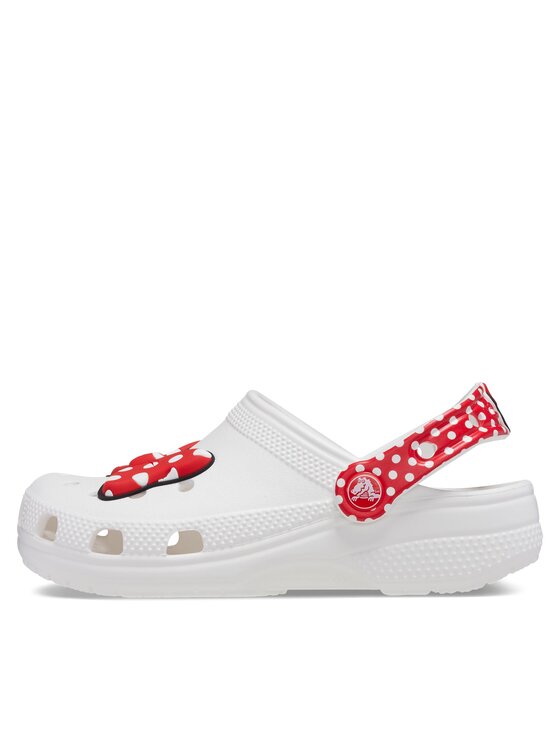 Crocs Šlepetės Crocs Classic Disney Minnie Mouse Clog T208710 Balta