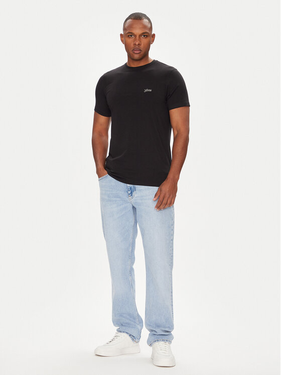 Guess Guess Футболка M4GI70 KC9X0 Чорний Slim Fit