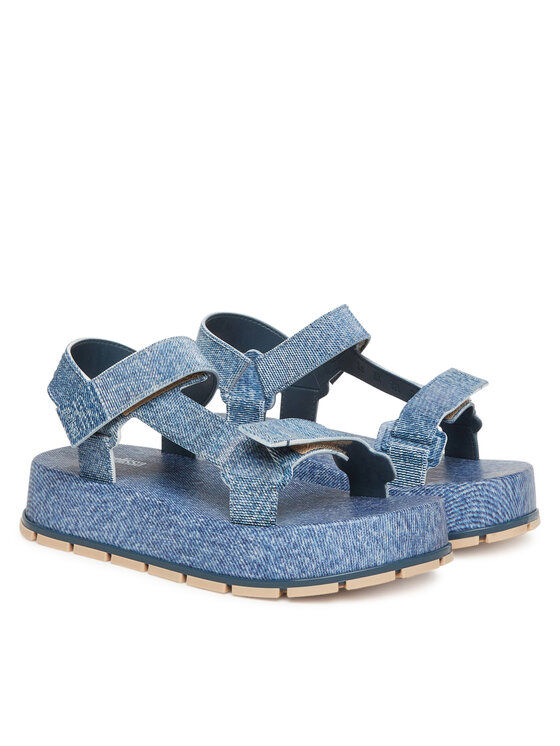 Melissa Босоніжки Melissa Melissa Flowing Platform Denim Ad M 36132 Голубий