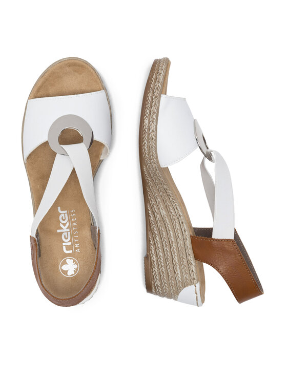 Rieker Sandali Rieker 624H6-81 Bianco