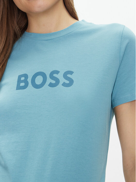 BOSS BOSS Marškinėliai 50501139 Žydra Regular Fit