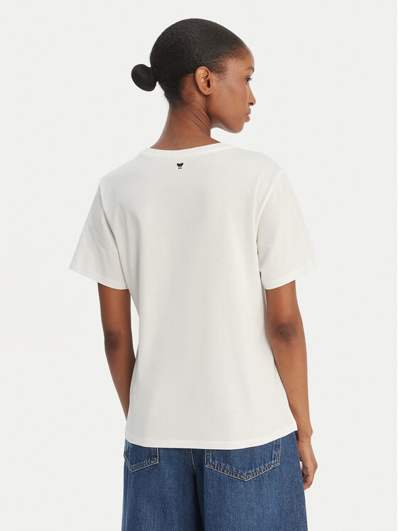 Weekend Max Mara Weekend Max Mara Camiseta Pantera 2615971032 Blanco Regular Fit